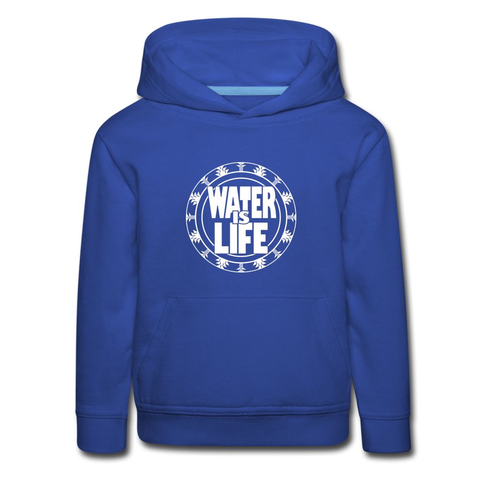 Water Is Life Kids‘ Premium Hoodie - royal blue