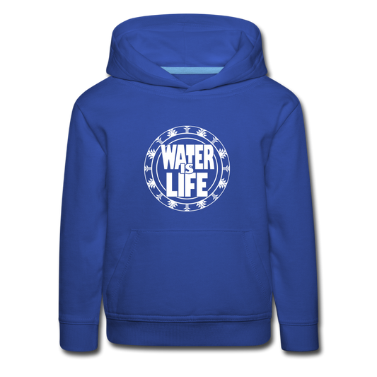 Water Is Life Kids‘ Premium Hoodie - royal blue